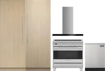 5 Piece Package Includes Refrigerator, Freezer, Range, Hood And Dishwasher